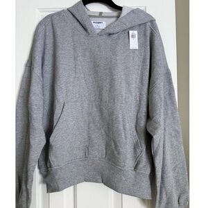 Old Navy SoComfy Wedge Pullover Hoodie Sweatshirt in grey Size Medium NWT